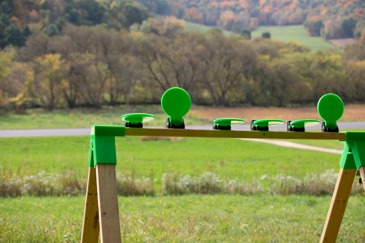 8” Round KNOCKDOWN™ Series Plate Rack — throomtargets